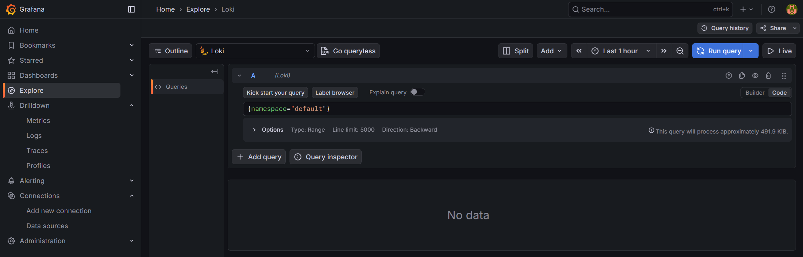 Switching to Code mode